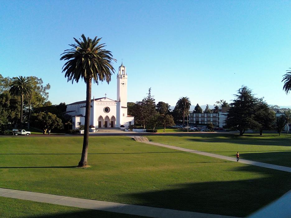 Loyola Marymount SunkenGardens SacredHeartChapel