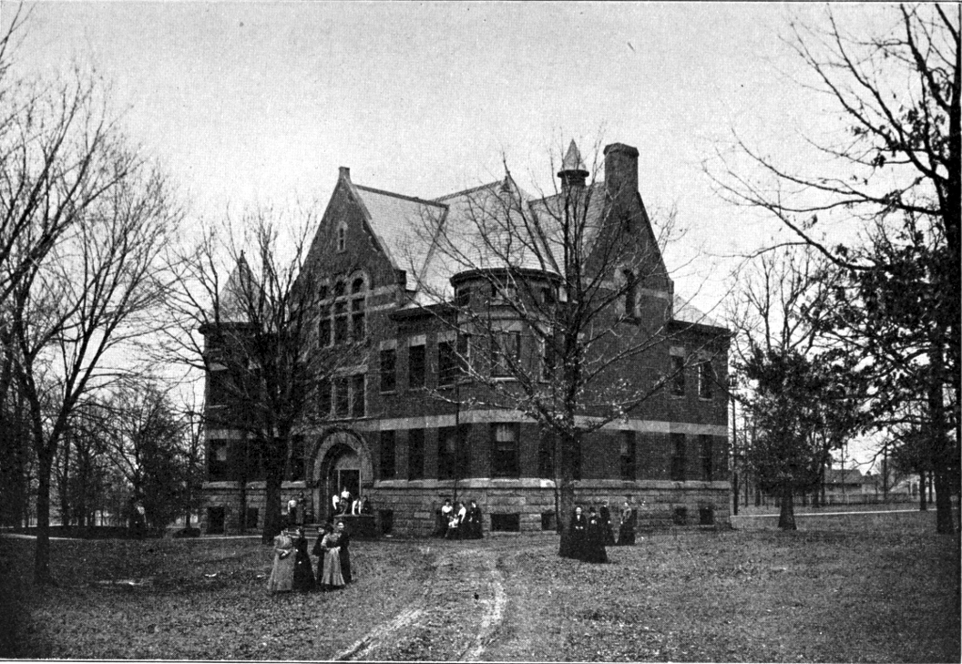 Adams Hall from southeast (Rockford College, 1904)