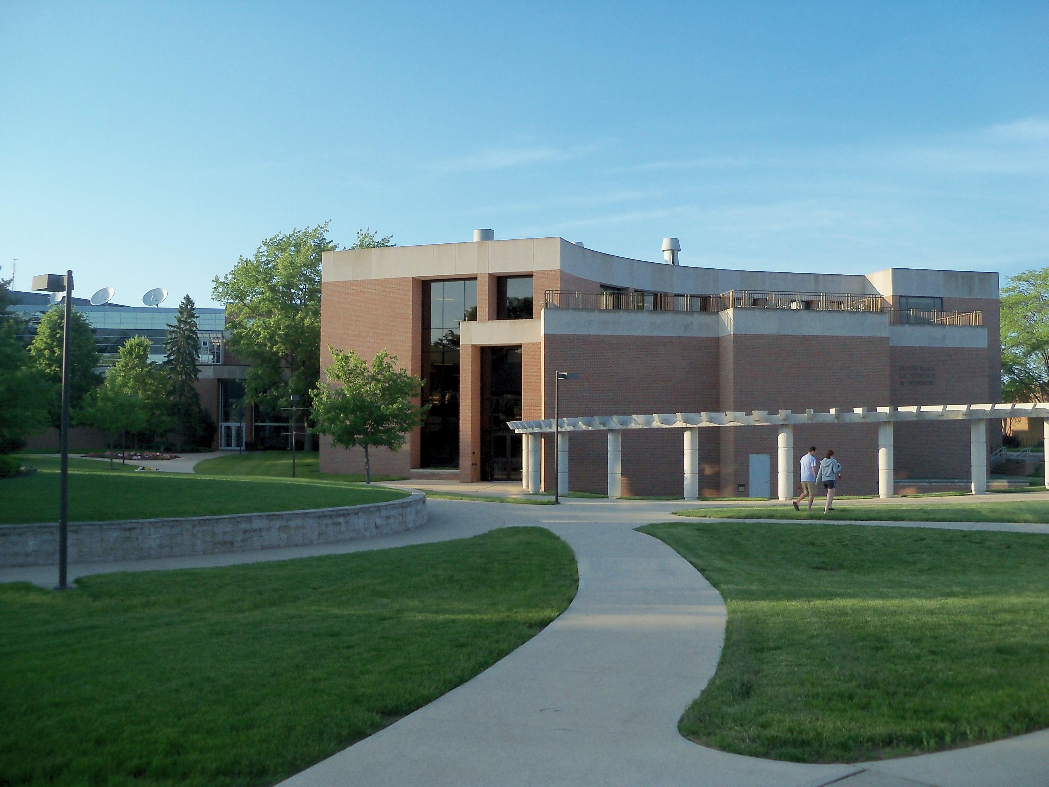 The Indiana Wesleyan University Burns Hall of Science and Nursing.