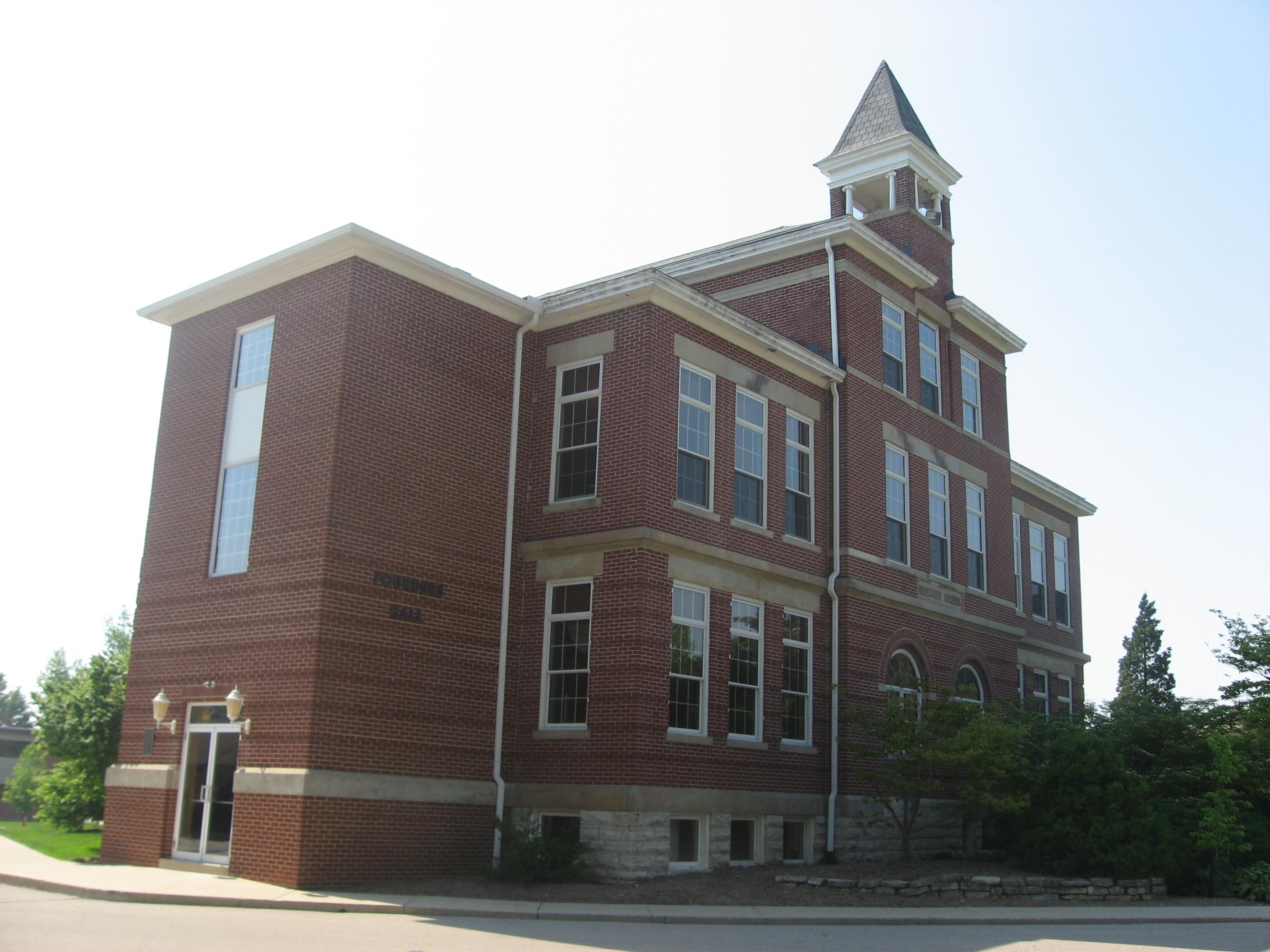 Front and southern side of Founders Hall at Cedarville UniversityUnited Presbyterian Church, located off College Street in Cedarville, Ohio, United States.