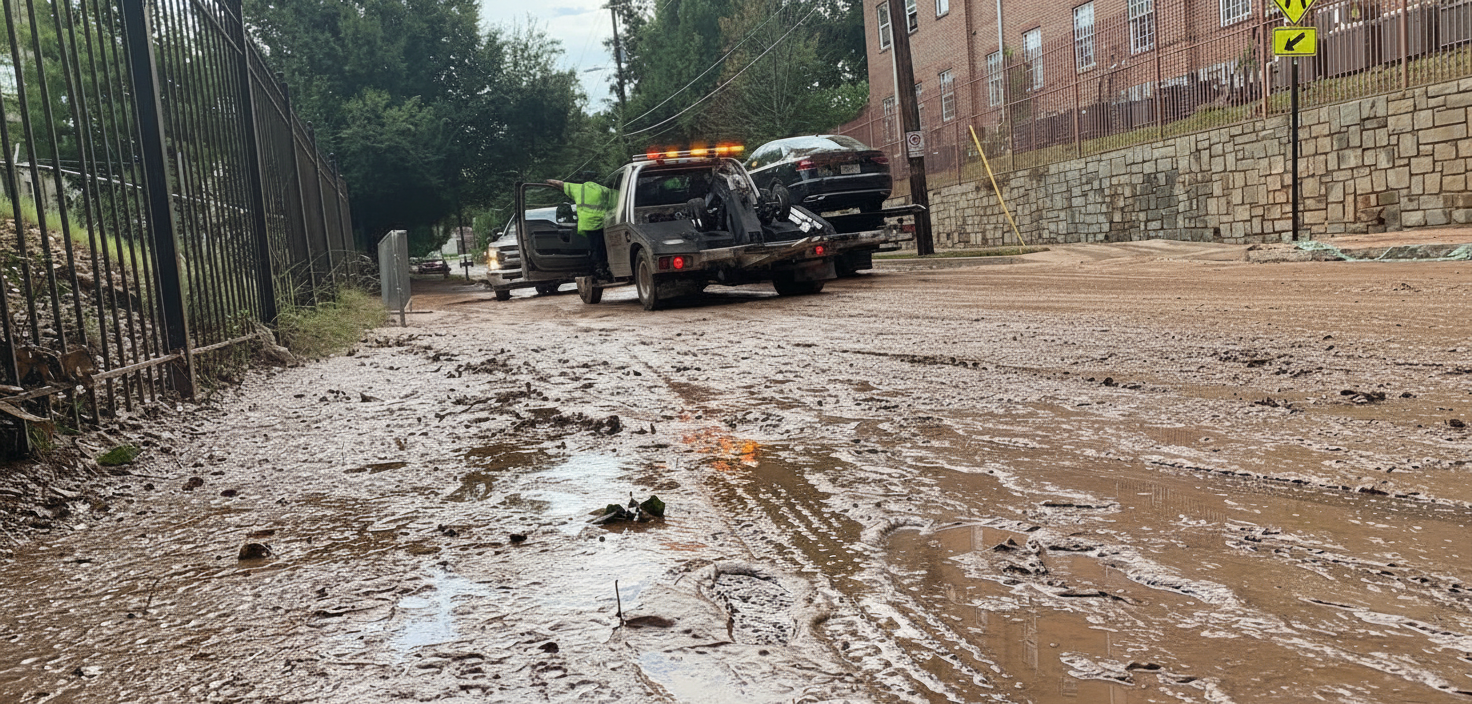 Residence halls, streets flooded at Clark Atlanta University