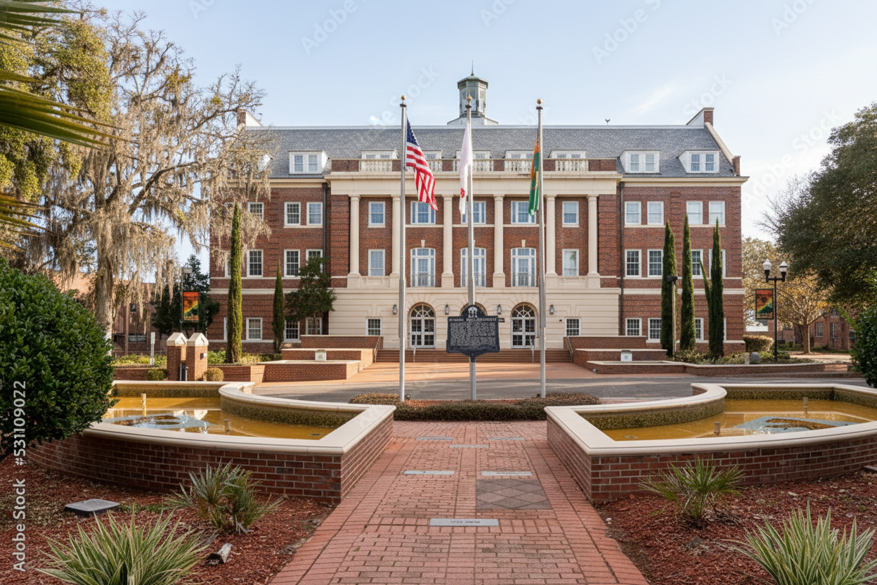 Tallahassee, FL, USA - February 11, 2022: J R E Lee Hall at ...
