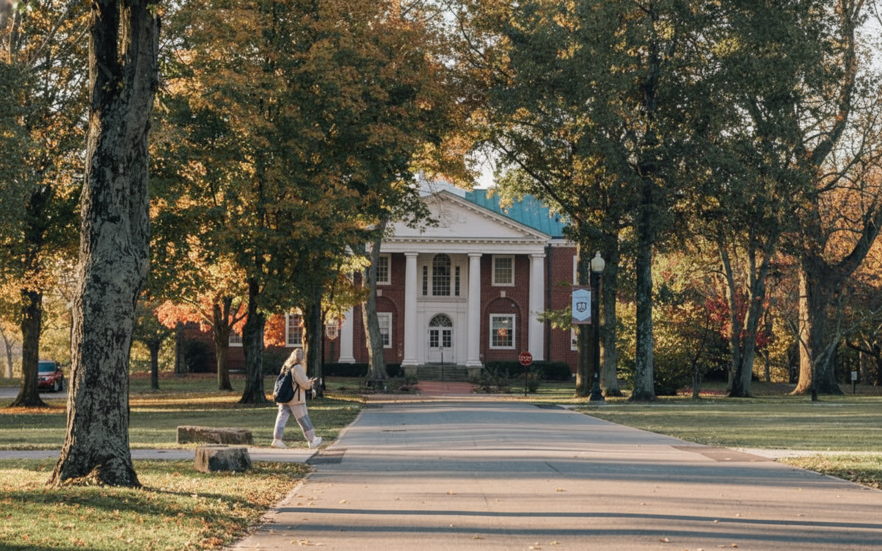 Who doesn't love those fall vibes on campus? | Hanover College