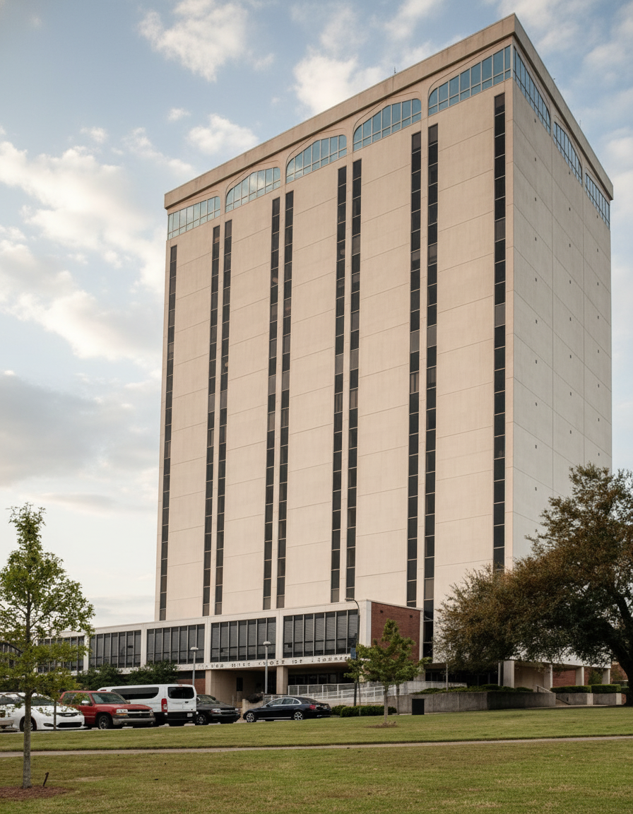 The 1973 Wyly Tower of Learning at Louisiana Tech University in ...