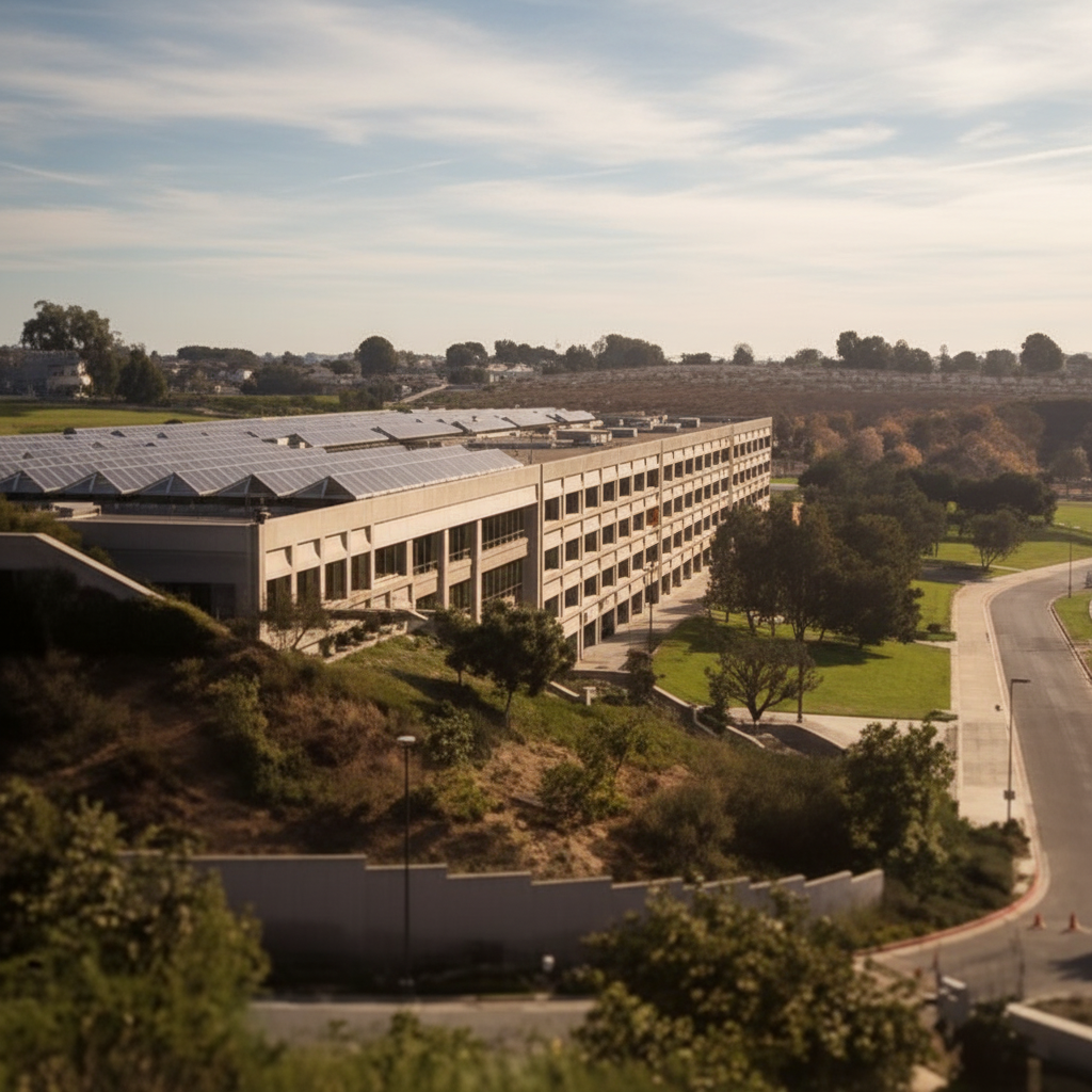 University Hall exterior, Loyola Marymount University — Calisphere