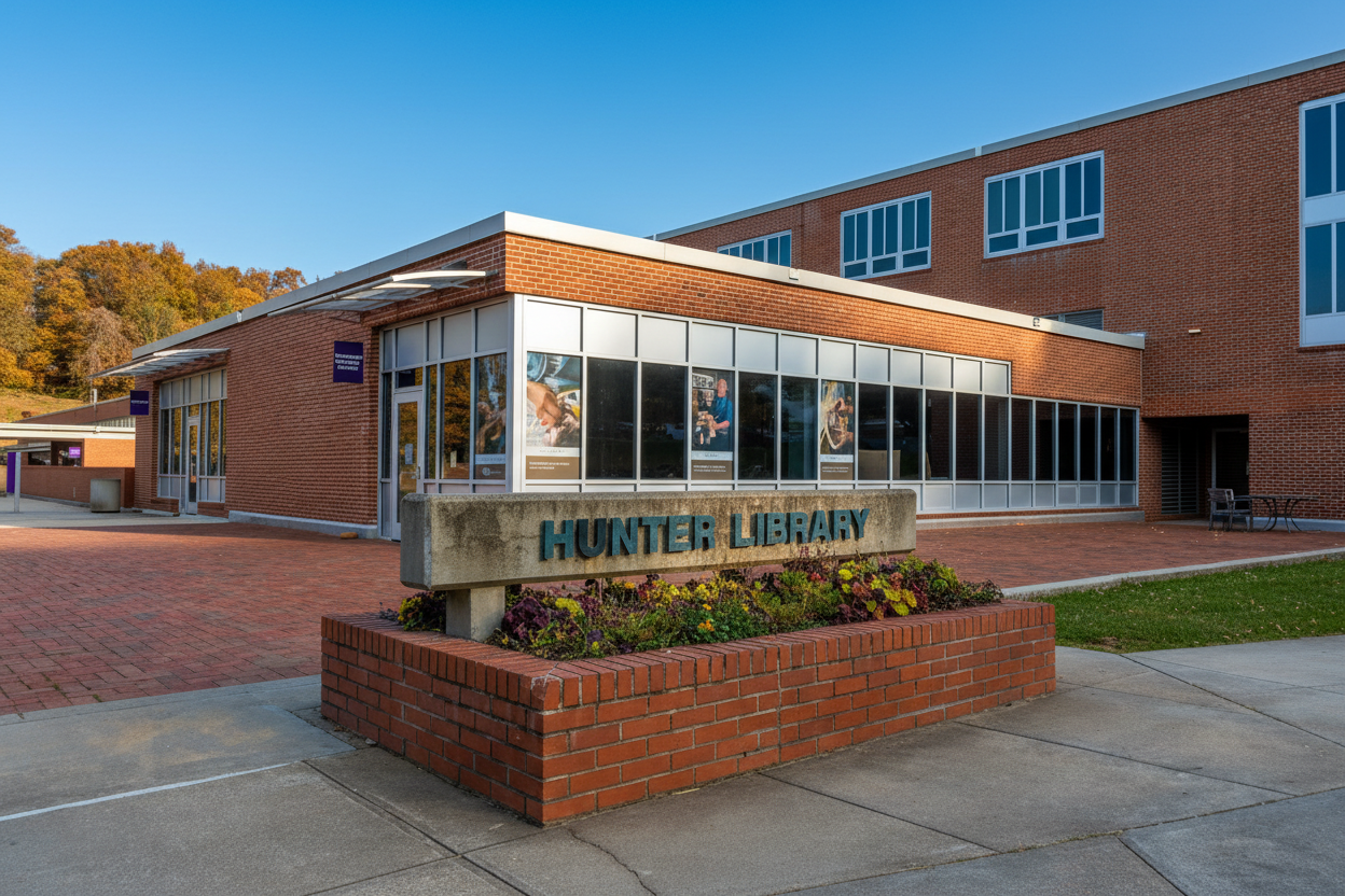 Hunter Library at Western Carolina University by Bryan Pollard