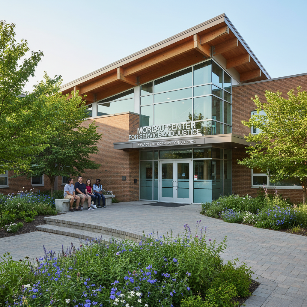 Restored Campus Photo: moreau-center-for-service-and-justice-4.png