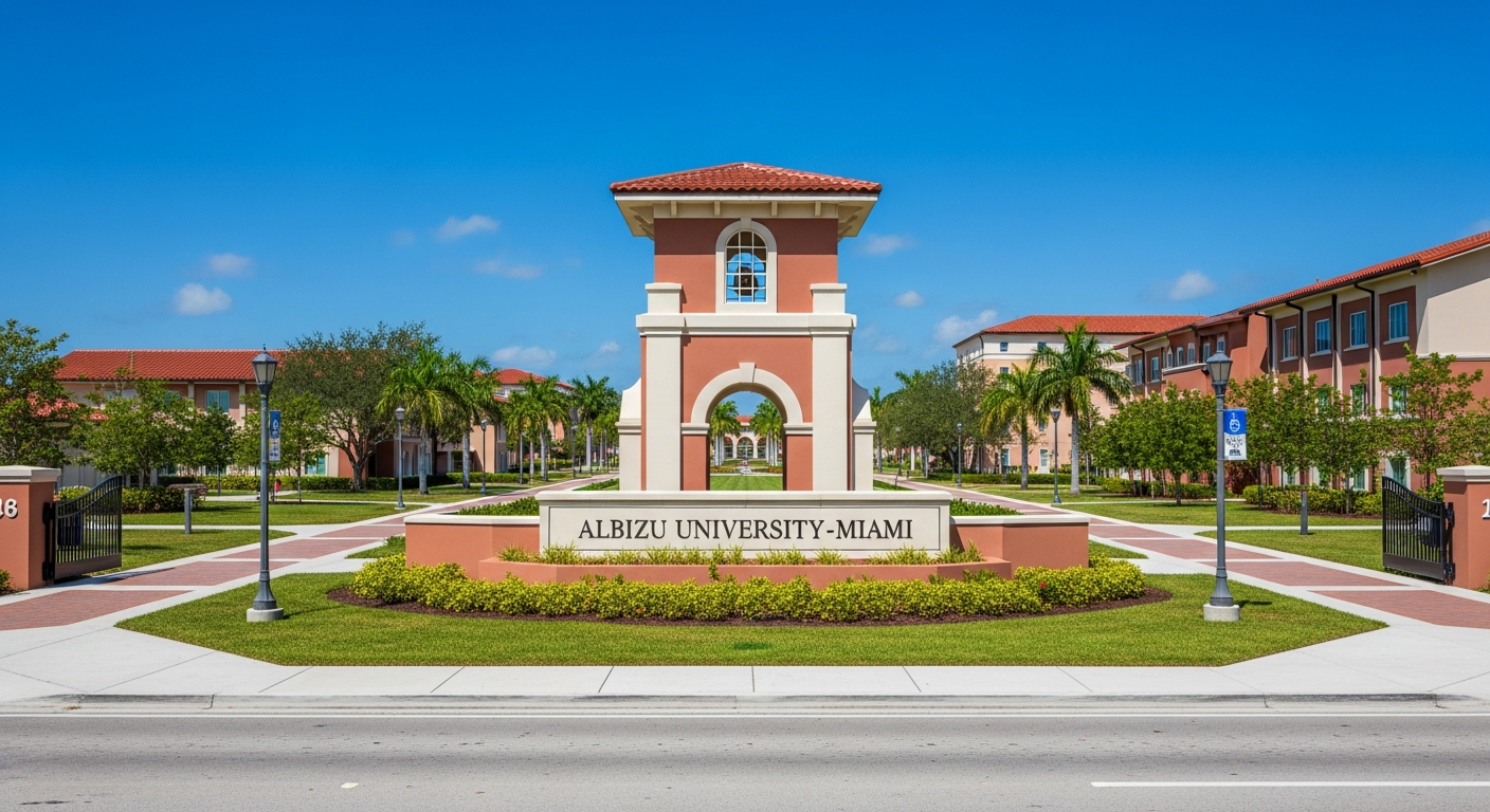 iconic campus entrance gate or sign