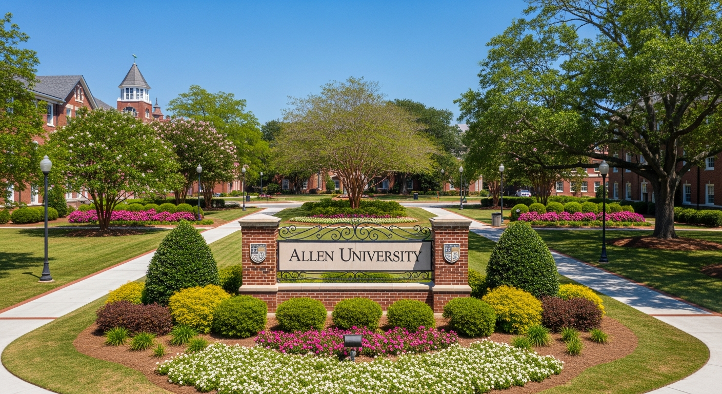 iconic campus entrance gate or sign