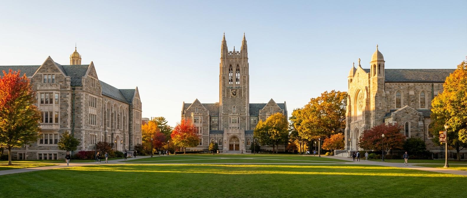 Boston College Campus Panorama