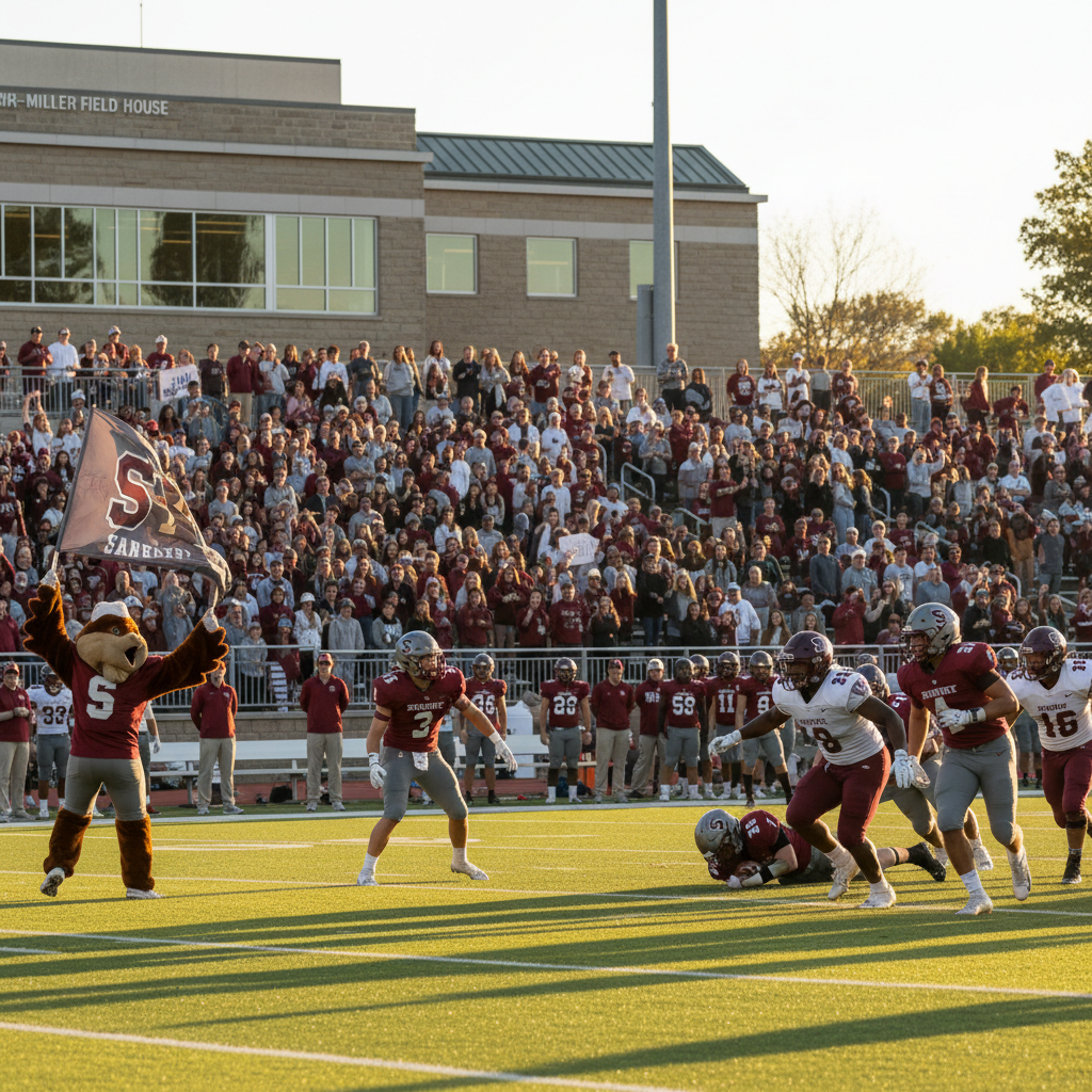 Sports Football Game At Clothier Field