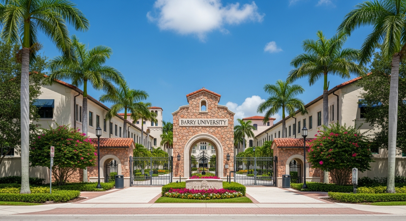 iconic campus entrance gate or sign