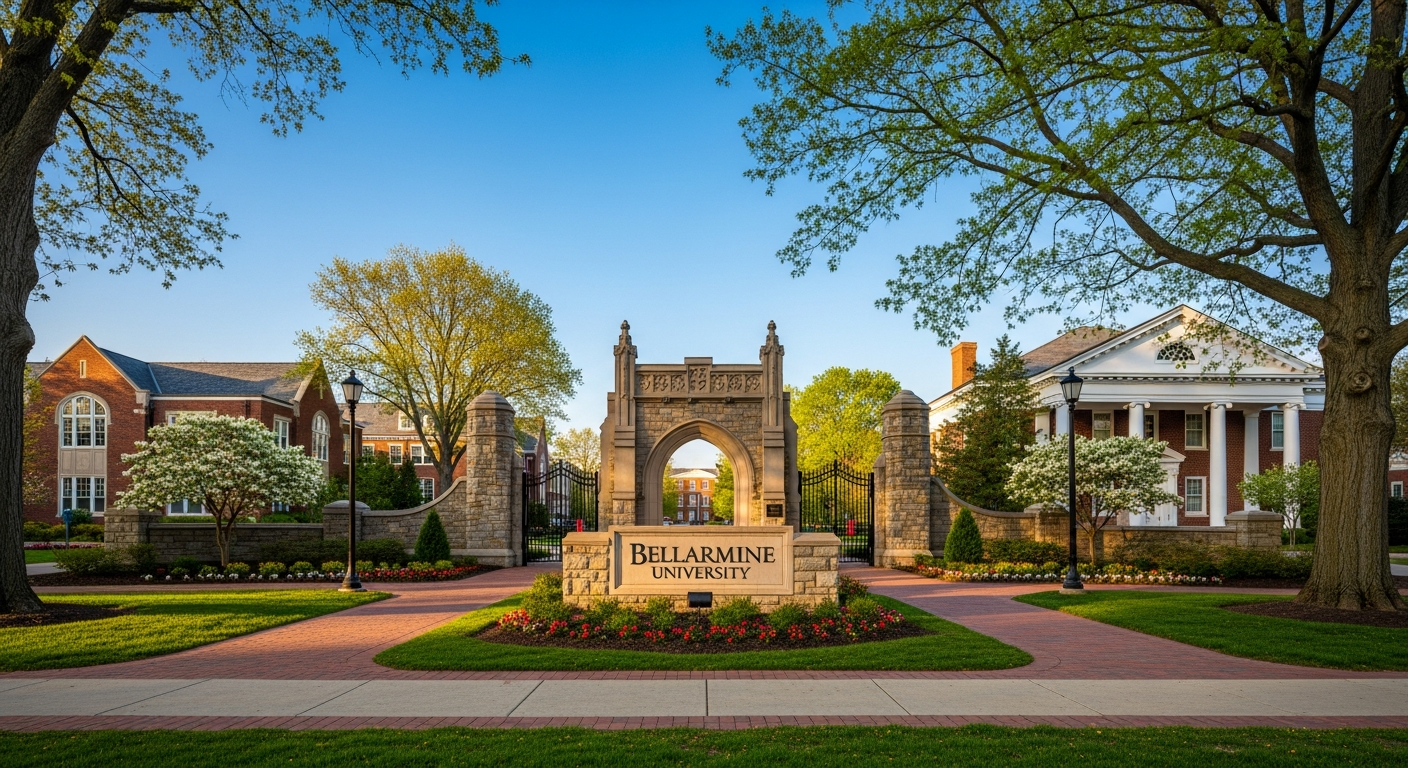 iconic campus entrance gate or sign