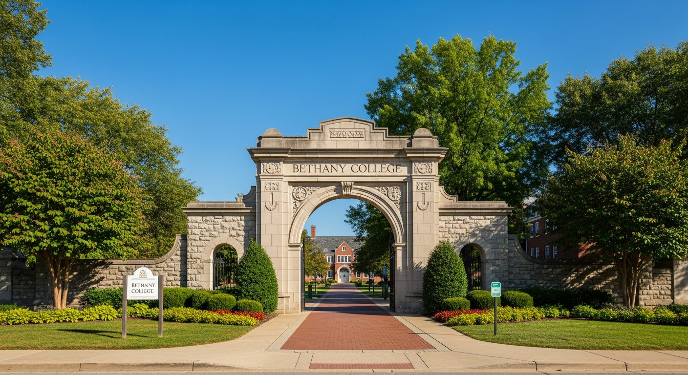 iconic campus entrance gate or sign