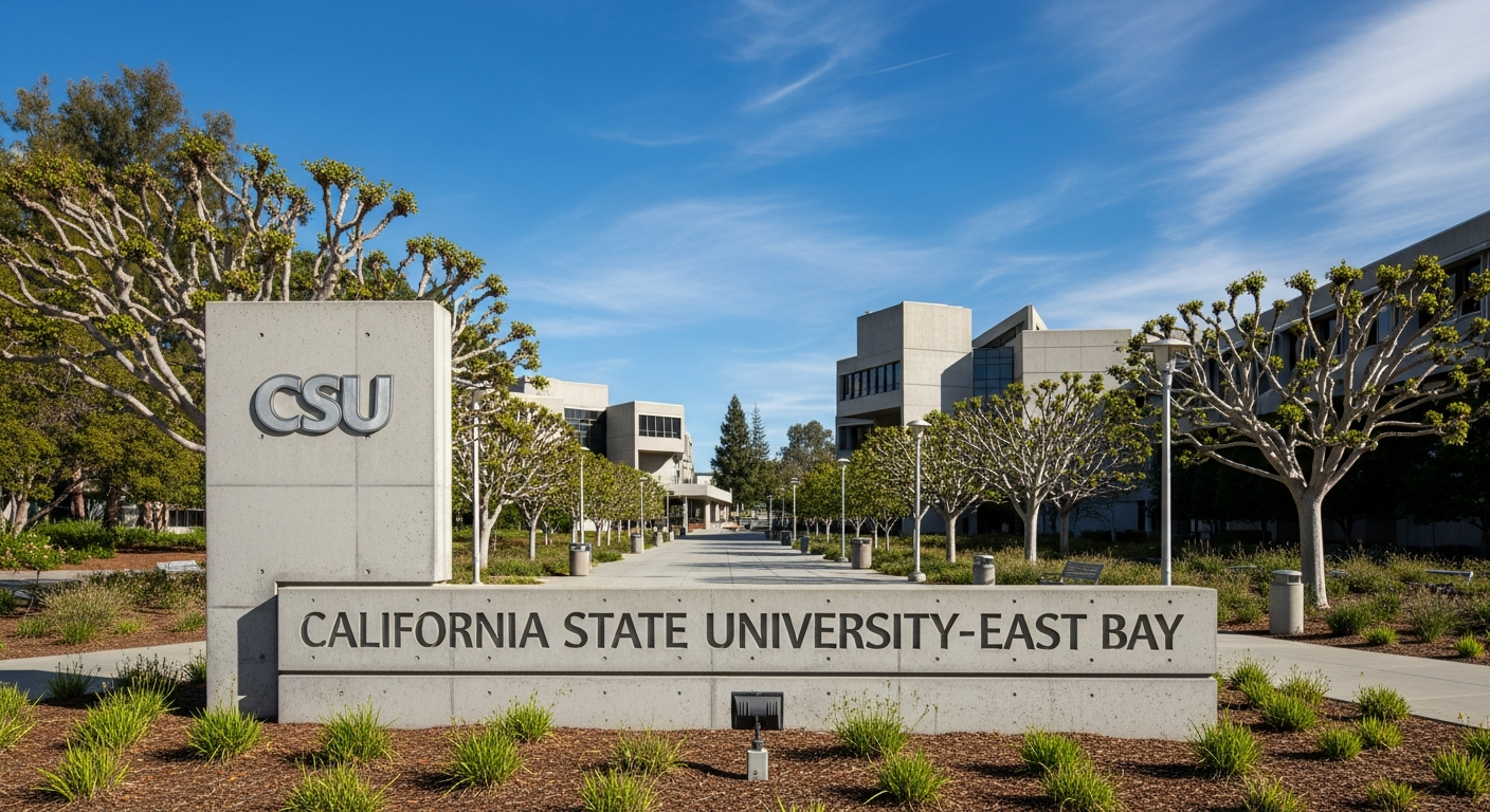 iconic campus entrance gate or sign