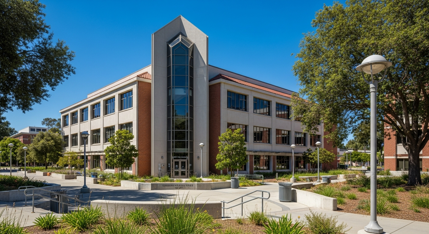 campus bell tower, clock tower, or landmark building
