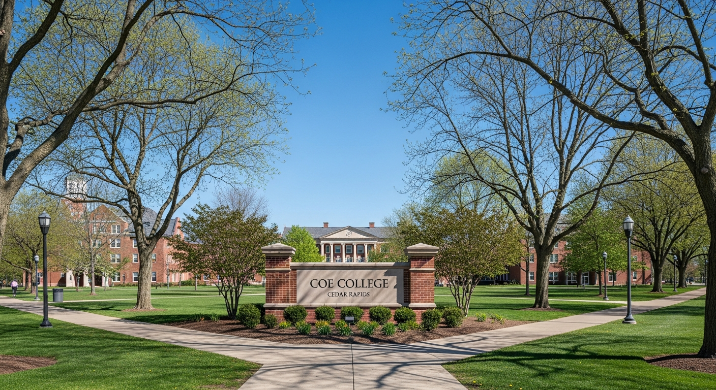 iconic campus entrance gate or sign
