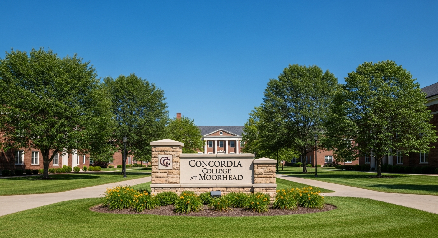 iconic campus entrance gate or sign