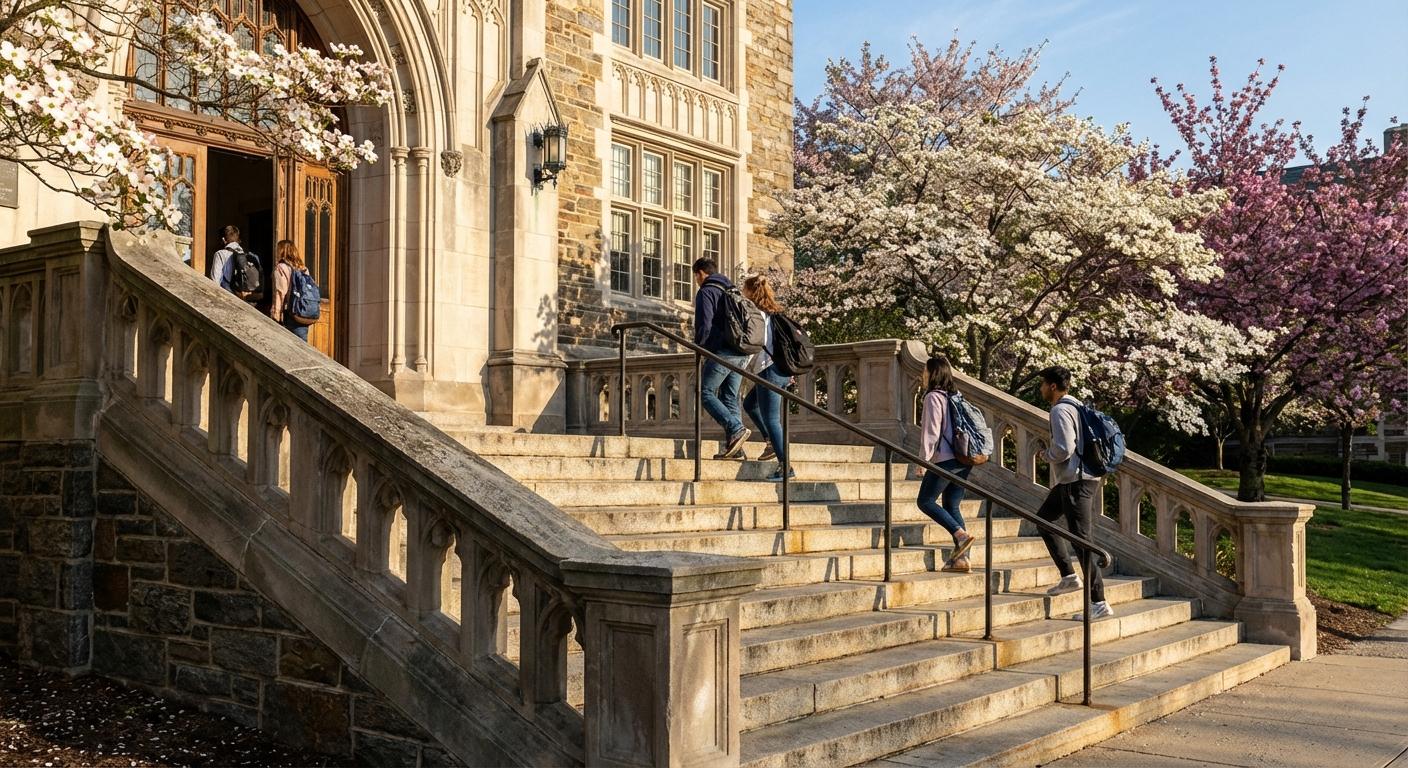 Linderman Library Steps