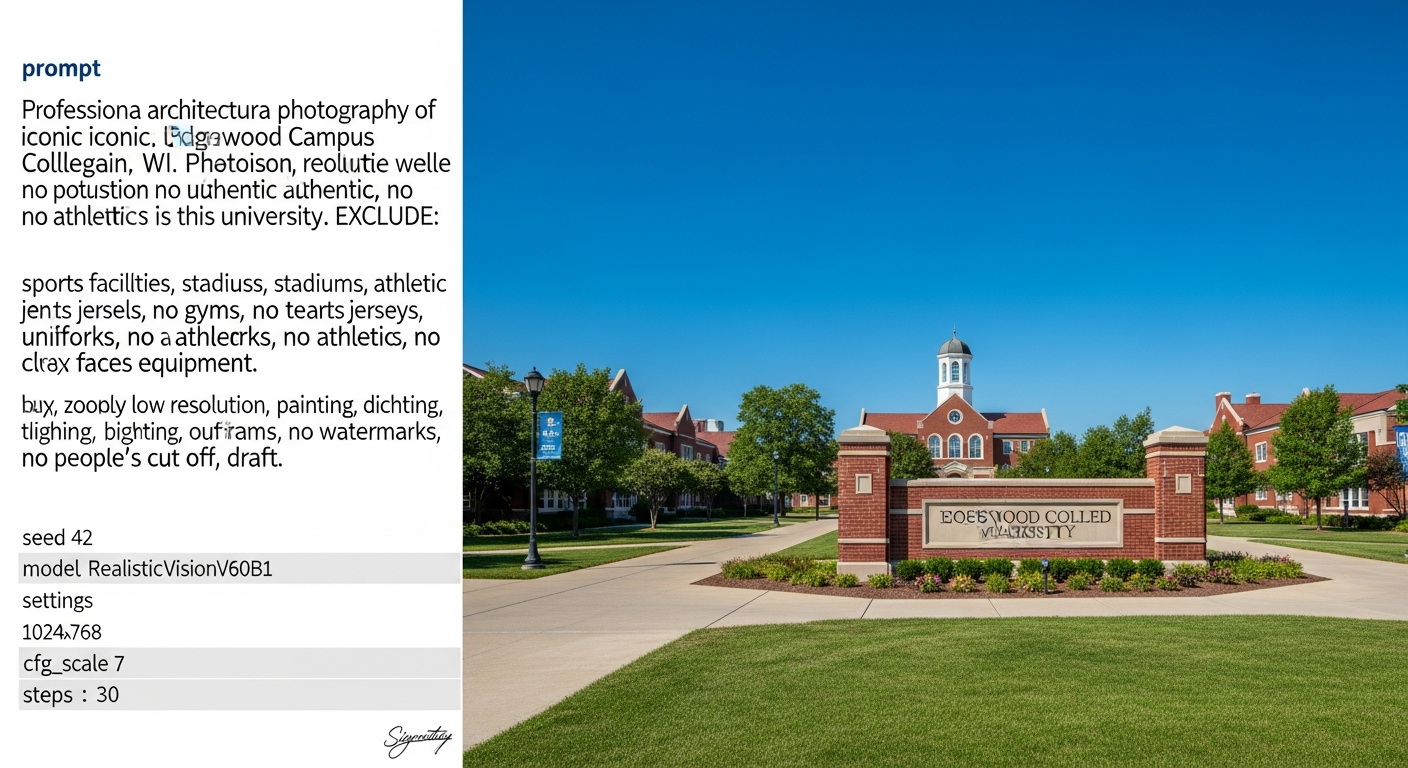 iconic campus entrance gate or sign