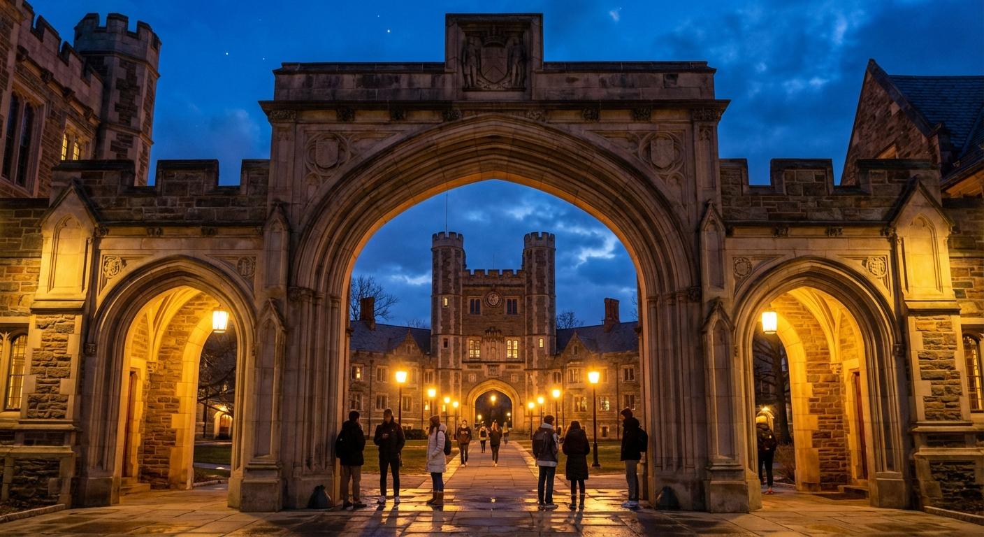 Restored Campus Photo: blair-arch-twilight.png