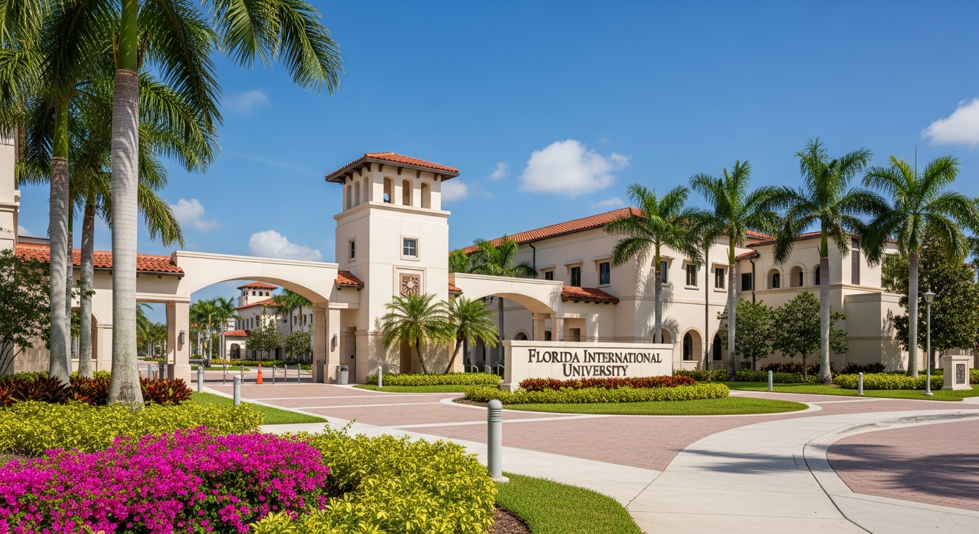 iconic campus entrance gate or sign