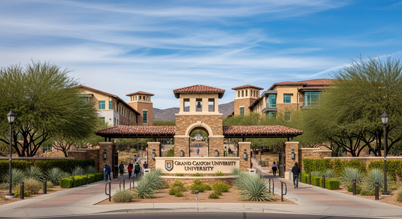 iconic campus entrance gate or sign
