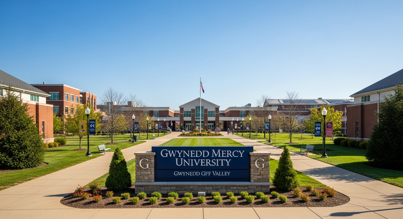 iconic campus entrance gate or sign