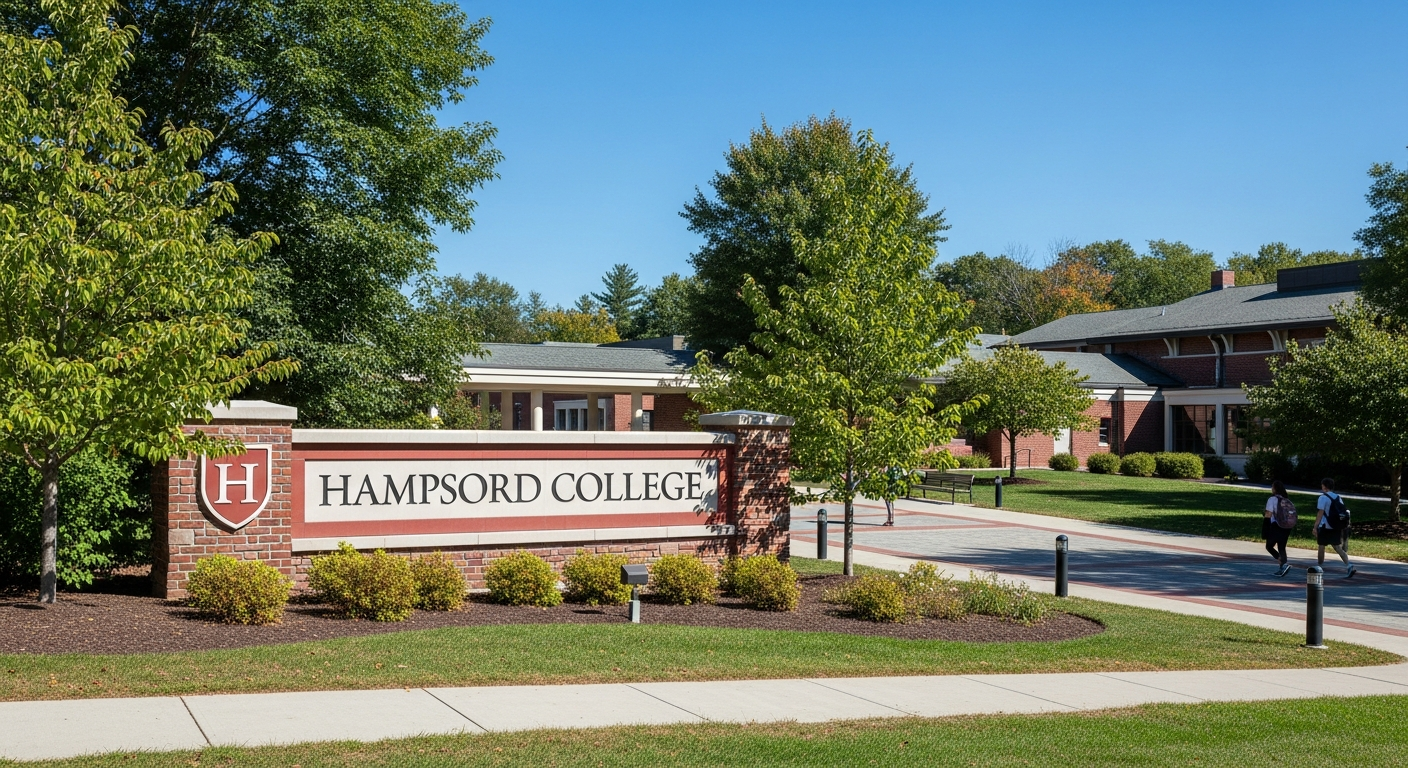 iconic campus entrance gate or sign