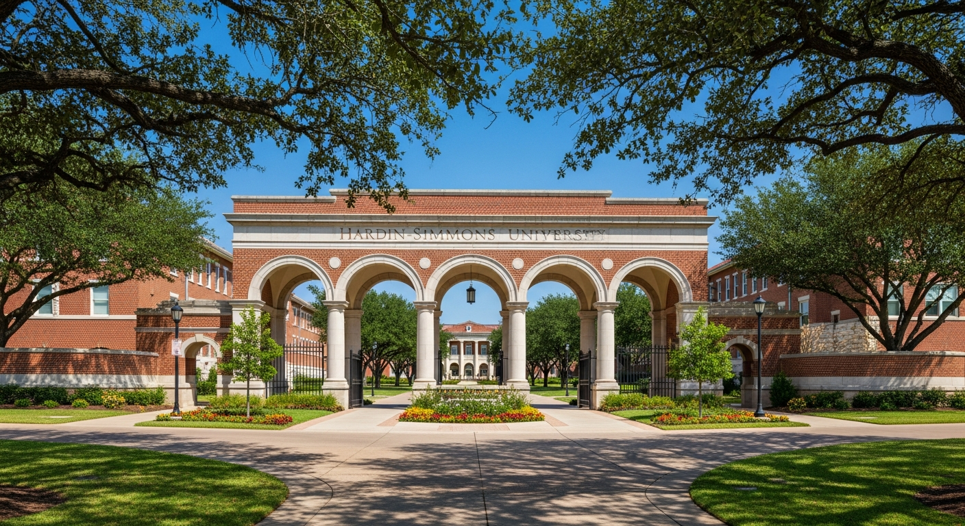 iconic campus entrance gate or sign