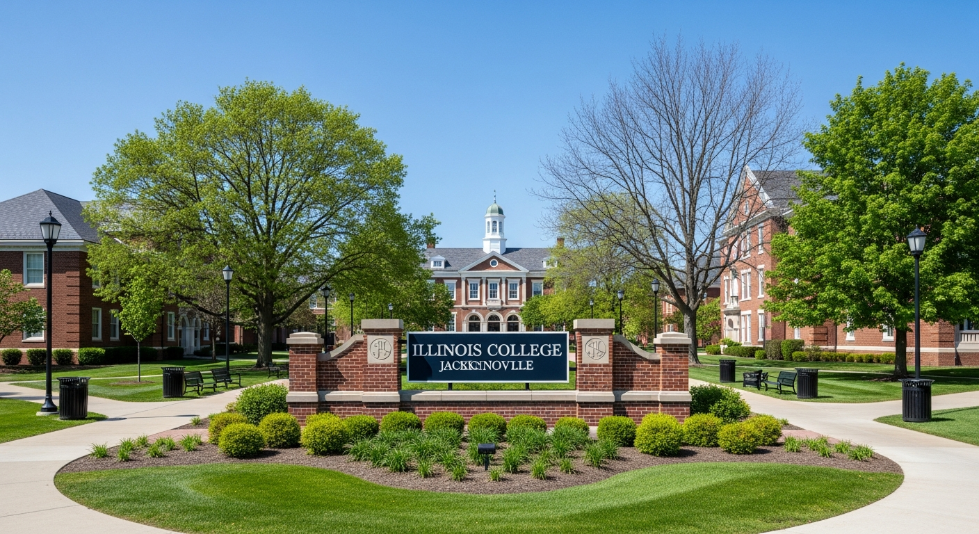 iconic campus entrance gate or sign
