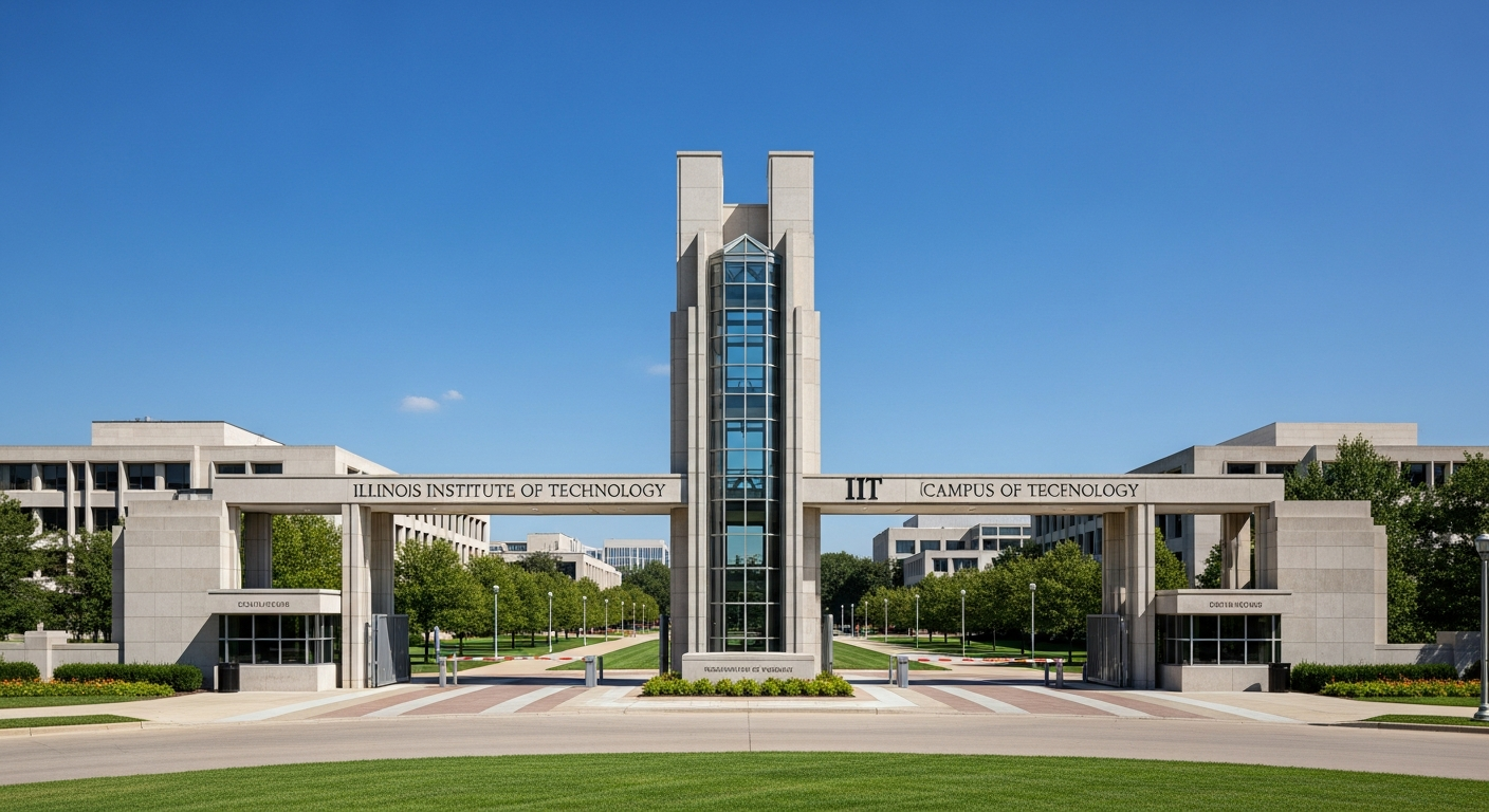 iconic campus entrance gate or sign