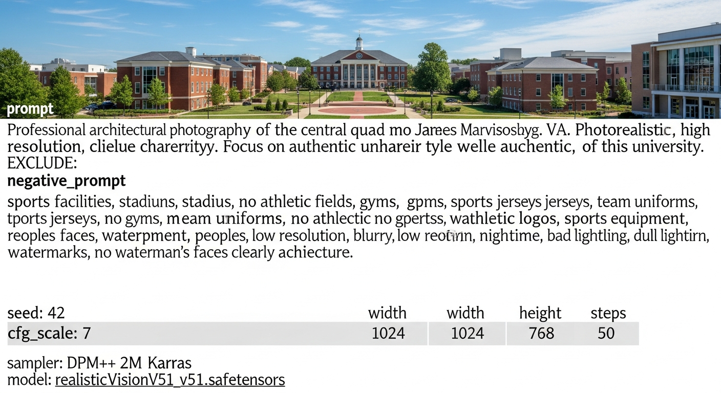 central quad or green space