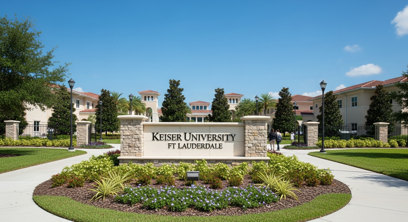 iconic campus entrance gate or sign
