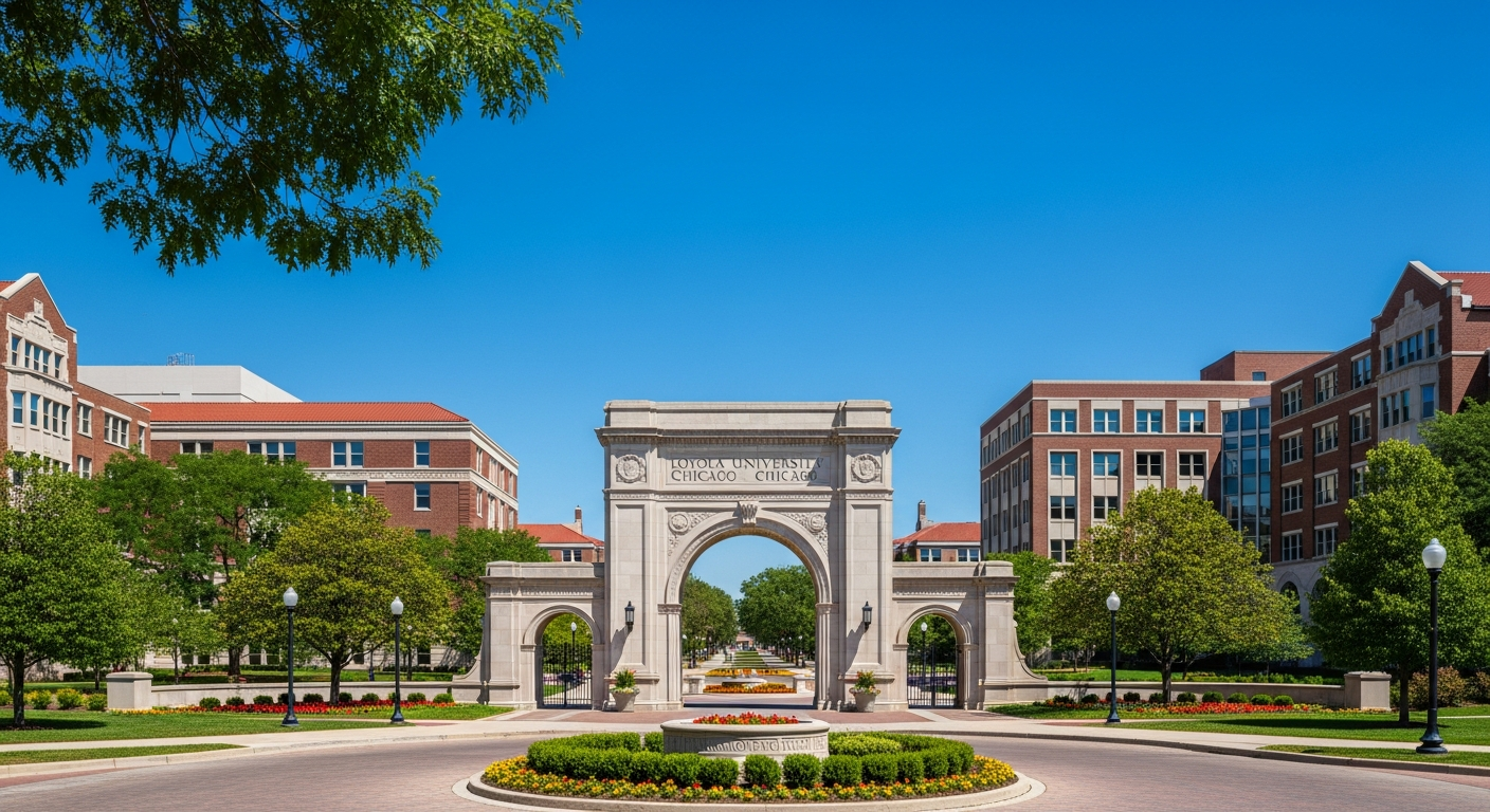 iconic campus entrance gate or sign