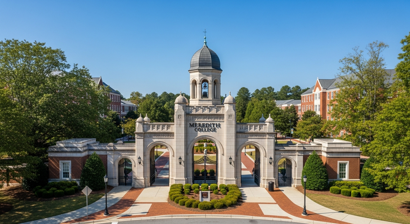 iconic campus entrance gate or sign