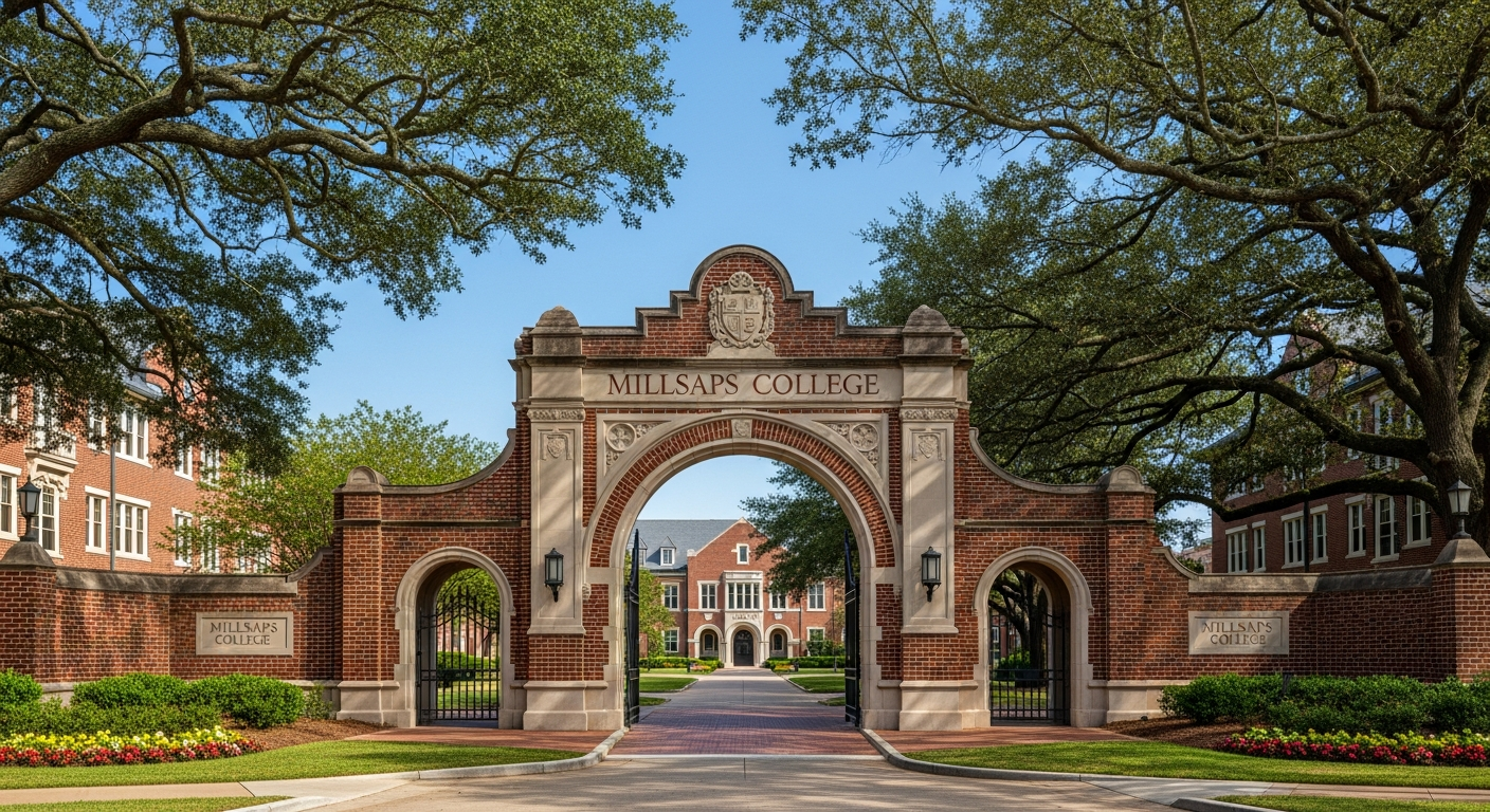 iconic campus entrance gate or sign