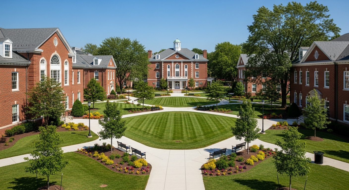 central quad or green space