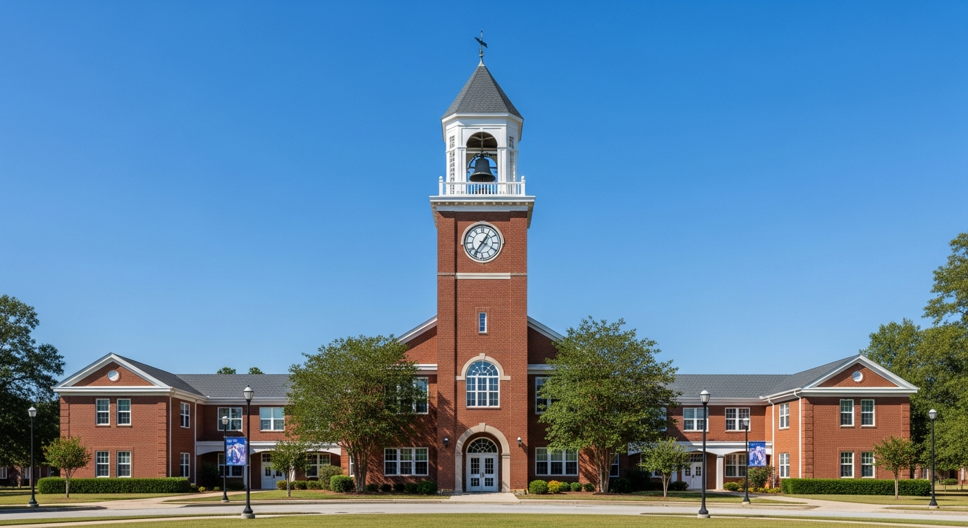 campus bell tower, clock tower, or landmark building