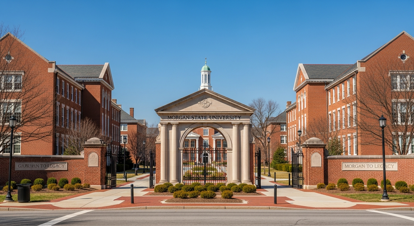 iconic campus entrance gate or sign