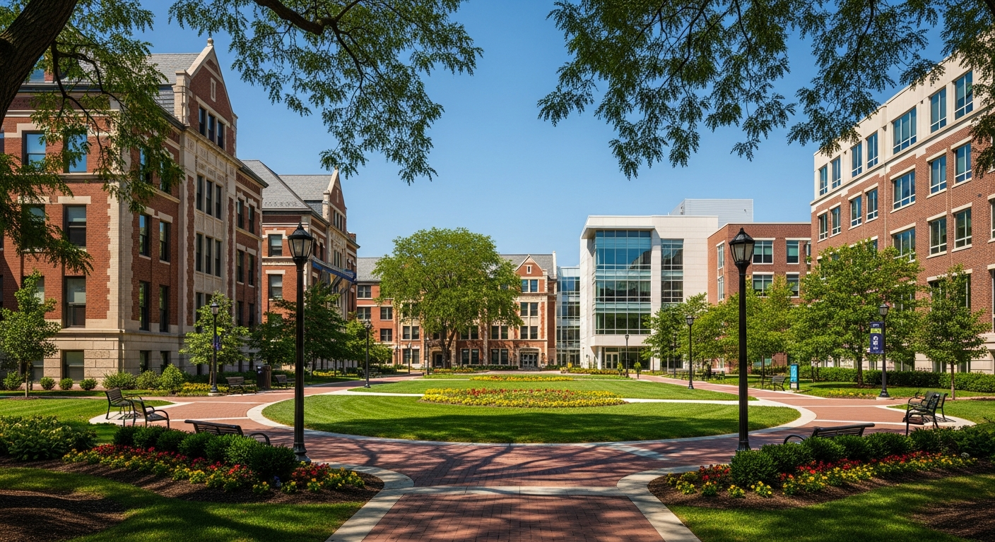 central quad or green space