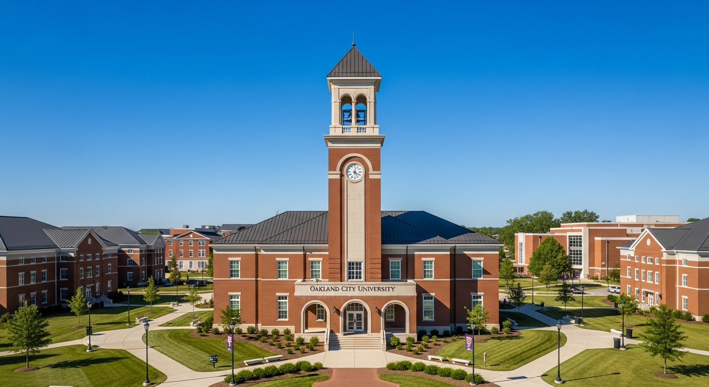 campus bell tower, clock tower, or landmark building