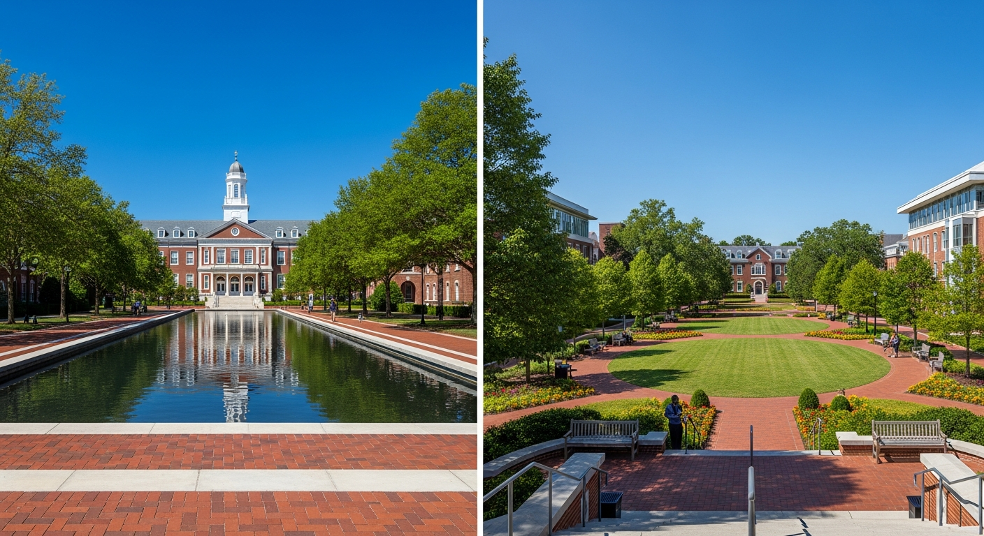 central quad or green space