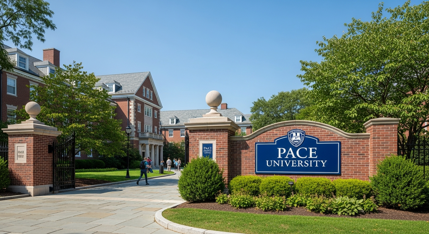 iconic campus entrance gate or sign