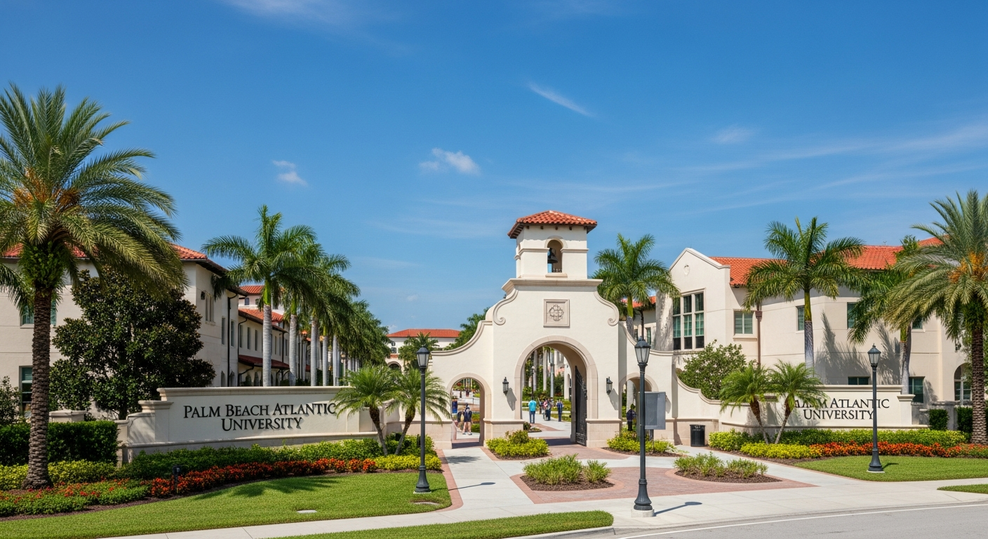 iconic campus entrance gate or sign