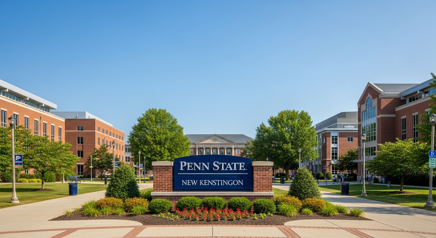 iconic campus entrance gate or sign