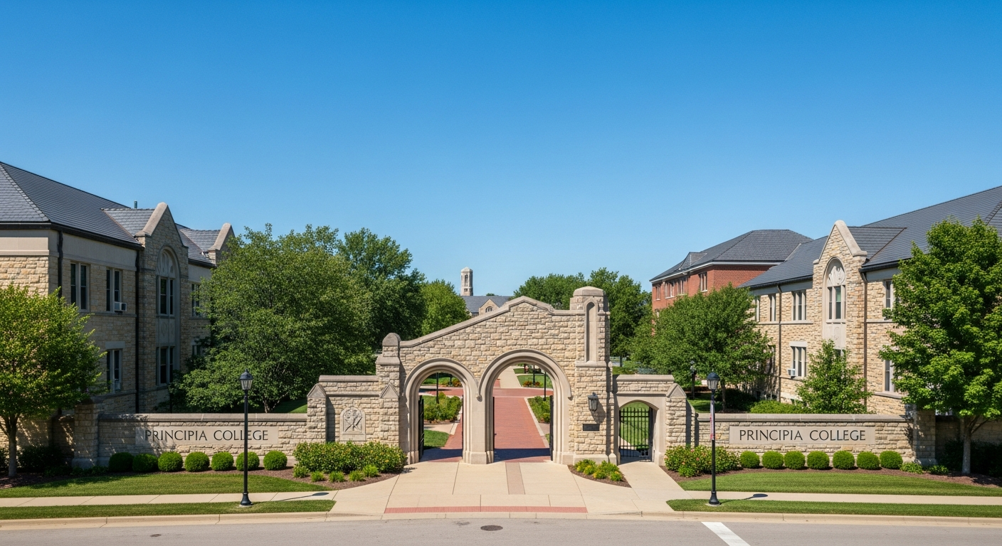 iconic campus entrance gate or sign