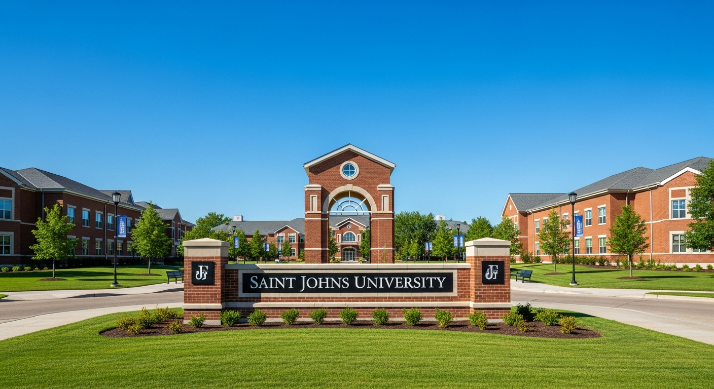 iconic campus entrance gate or sign