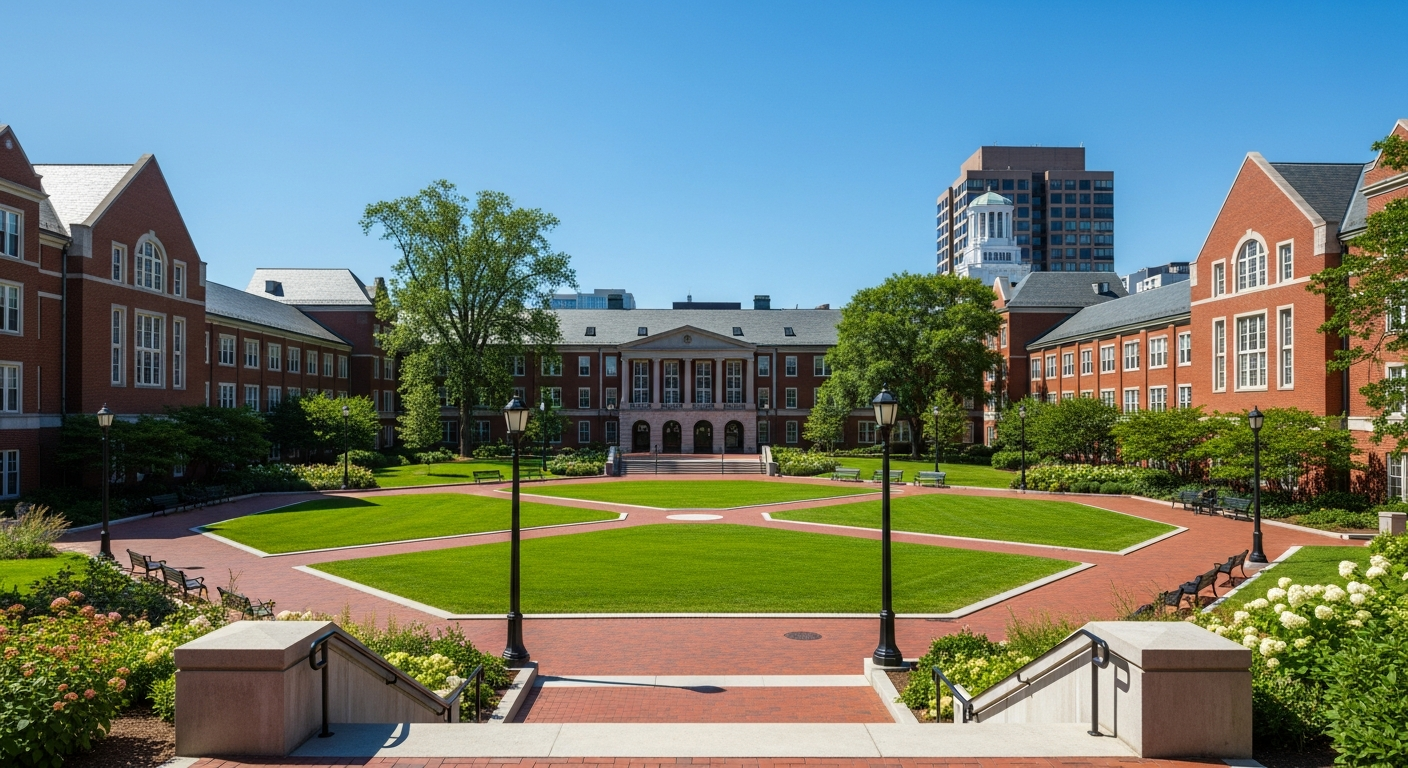 central quad or green space