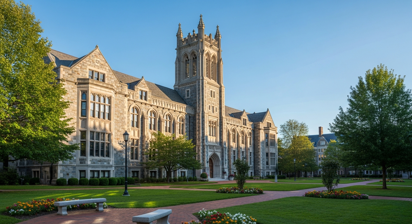 campus bell tower, clock tower, or landmark building